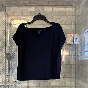 Eileen Fisher Women's black Short Sleeve Top